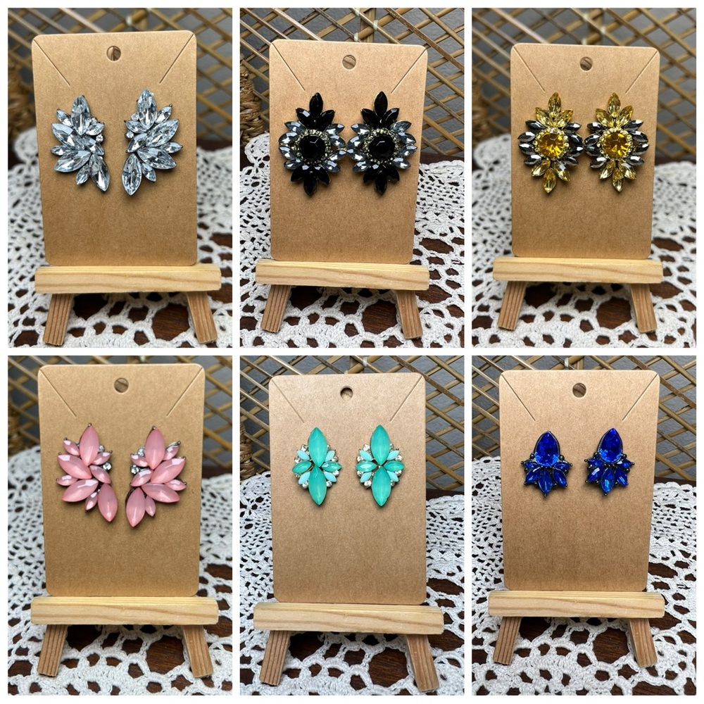 Cute Rhinestone statement earrings
